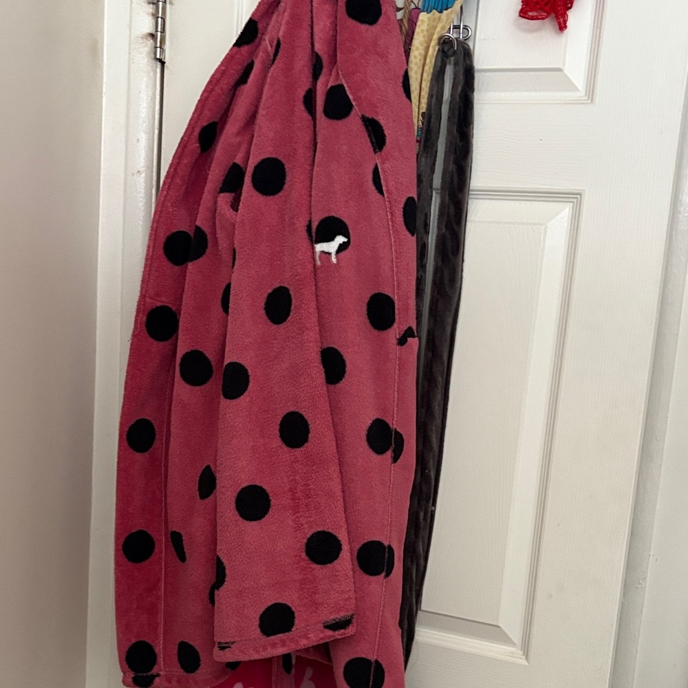 Pink Polka Dot Robe